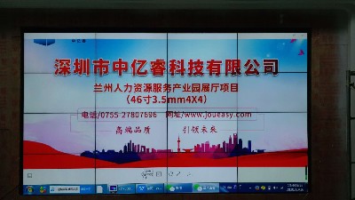 中億睿液晶屏、滑軌屏助力蘭州人力資源產(chǎn)業(yè)園打造創(chuàng)意科技化數(shù)字展廳